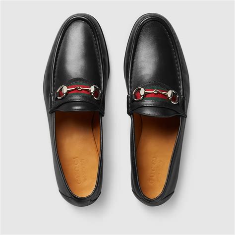 gucci mens men's leather horsebit loafer with web|Gucci Horsebit loafers cheap.